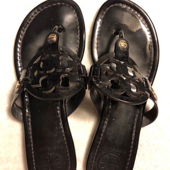 Tory Burch Shoes - Tory Burch Black Miller sandals size 7